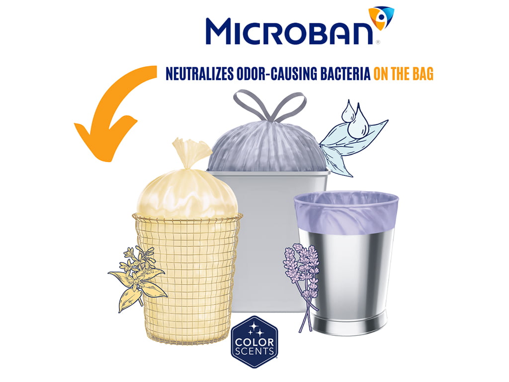 microban neutralizes odor causing bacteria