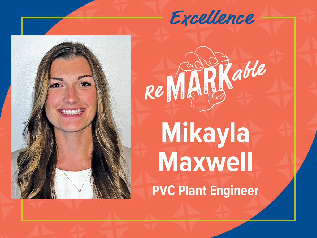 Portrait of Mikayla Maxwell - PVC Plant Engineer