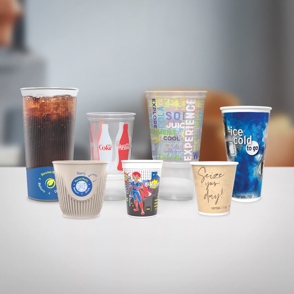 Plastic Lids for Cups Manufactured by Berry Global