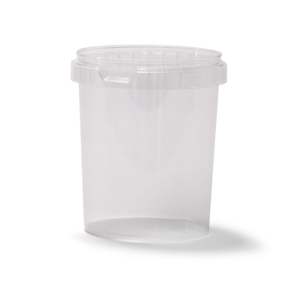 Plastic Oblong Snap-Lock Containers w/Tamper-Evident Lid