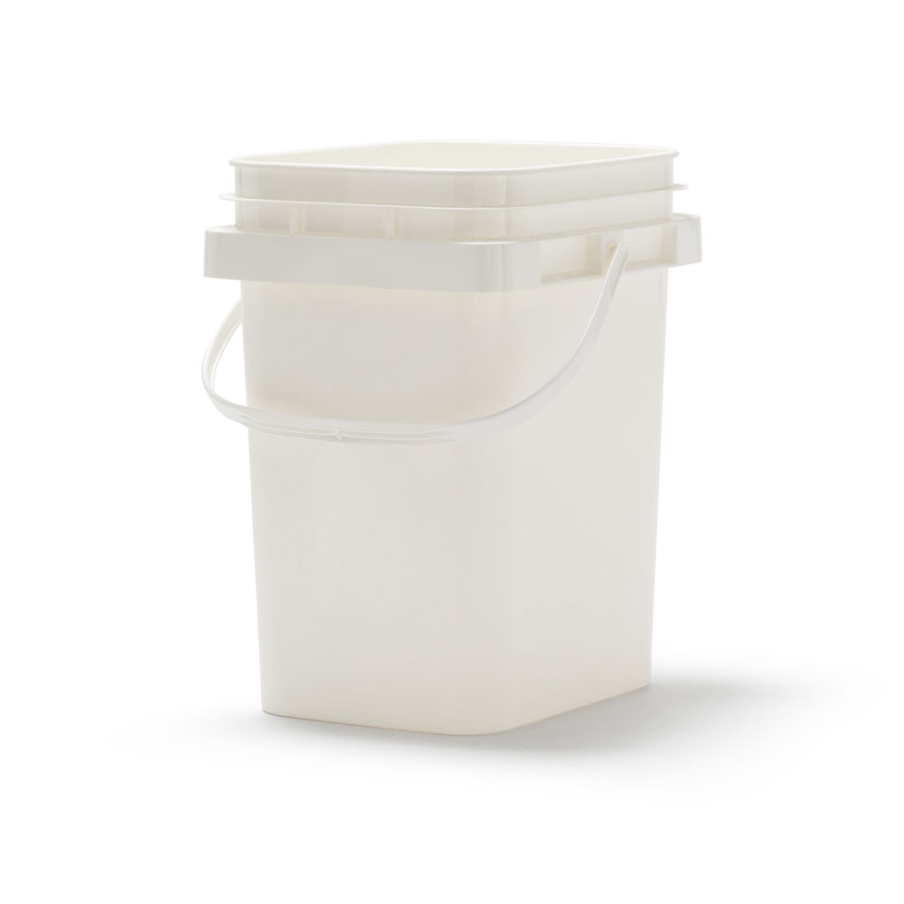 5.3 Gallon Rectangular Bucket with Snap On Lid
