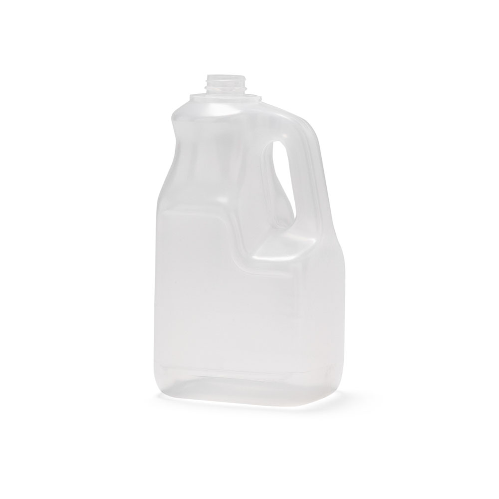 1Gallon (128oz) Natural HDPE Square Plastic Jug - 38-400 Neck