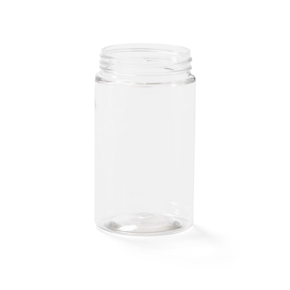 Large Glass Cookie Jar Ribbed Storage Canister 67 Ounces