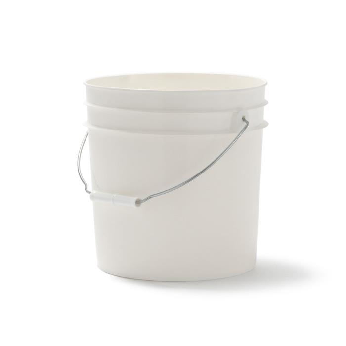 2 Gallon Gray Plastic Bucket