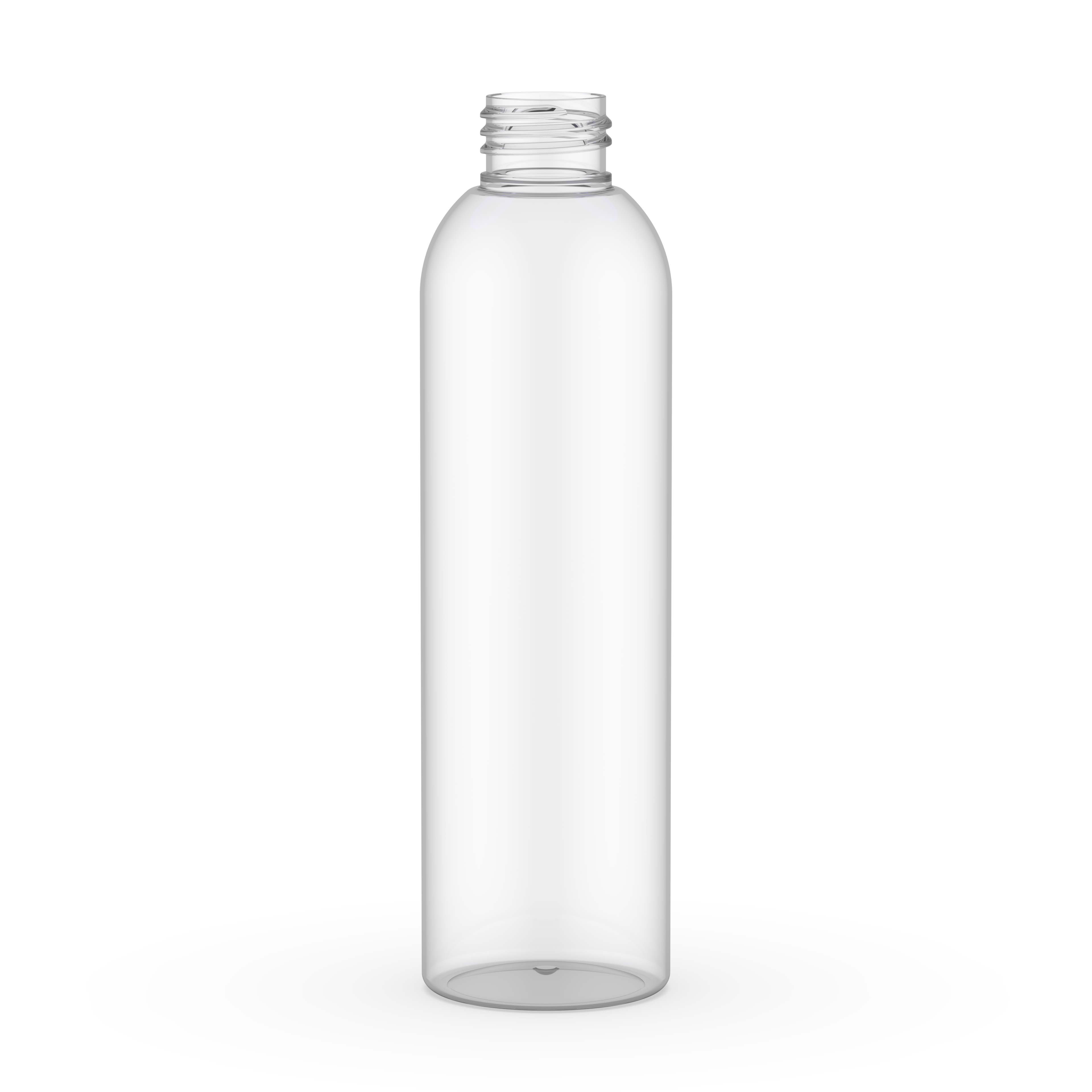 85 mL (3 oz) Boston Round Clear Glass Bottle 22-400