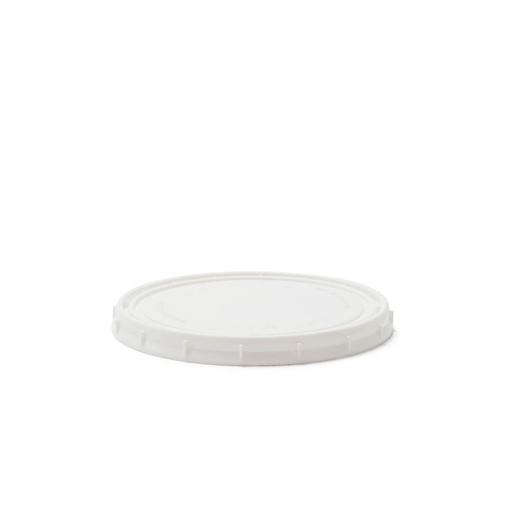 1/2 Pint (8 oz.) White HDPE Plastic Pry-off Container - The Cary