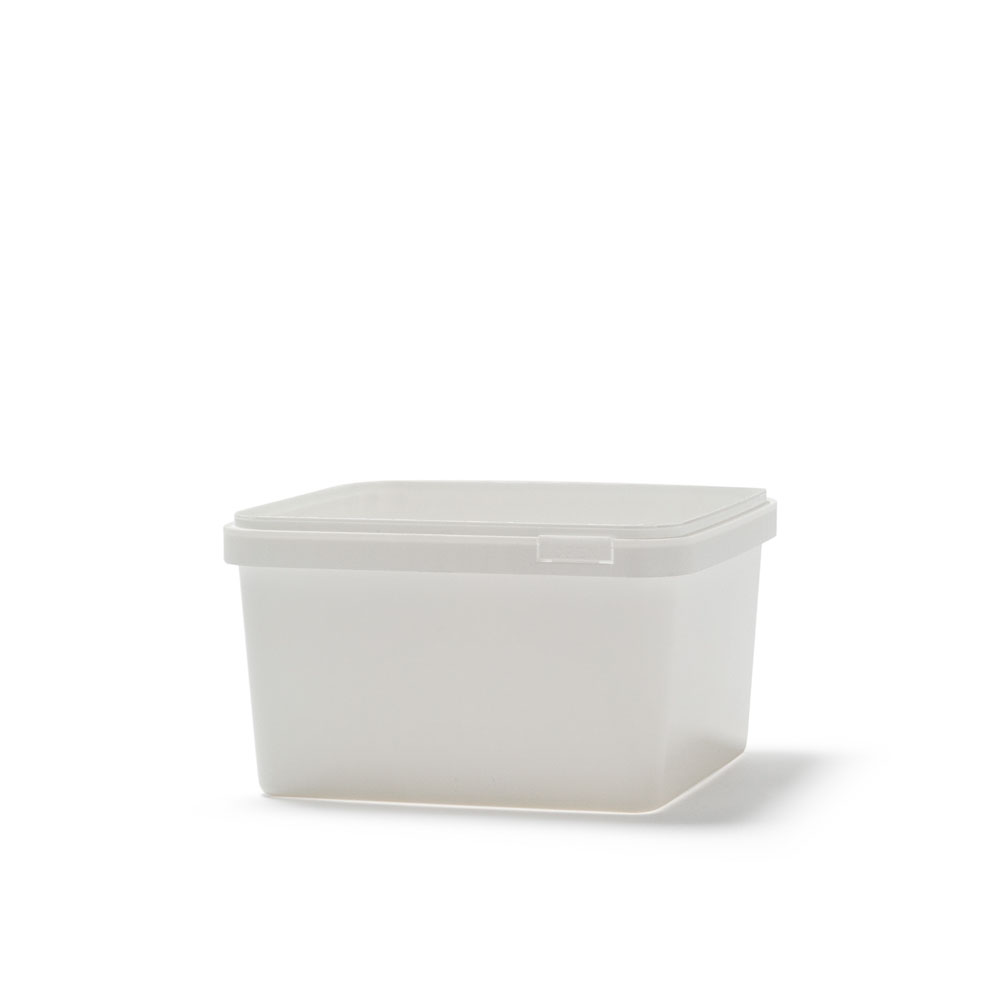 8oz Clear PP Plastic Square Snap-Lock Containers (Tamper-Evident Lid) - Clear